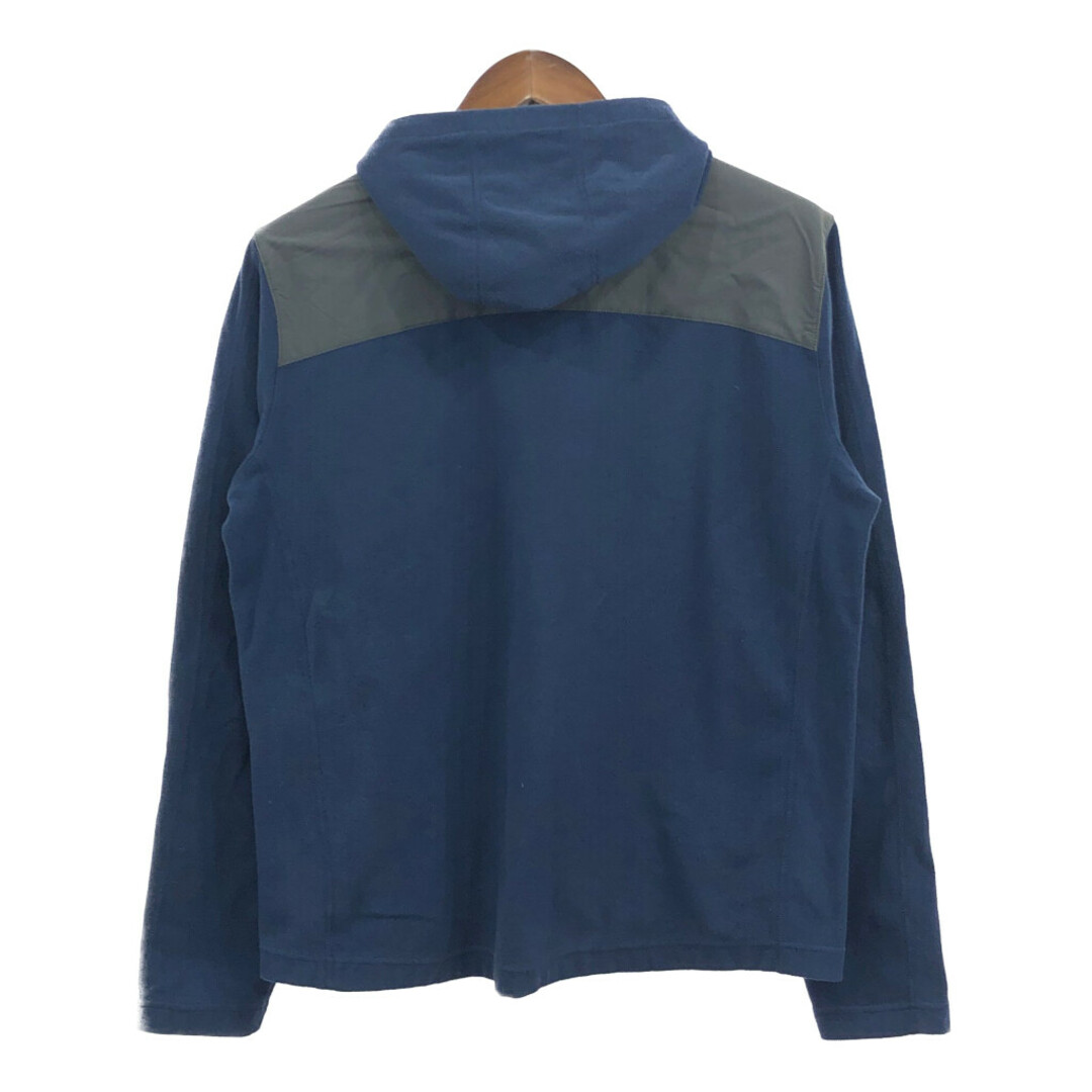 patagonia(パタゴニア)のpatagonia パタゴニア フーデッド フリースジャケット アウトドア ネイビー (メンズ Ⅼ相当) 中古 古着 Q4589 メンズのジャケット/アウター(その他)の商品写真