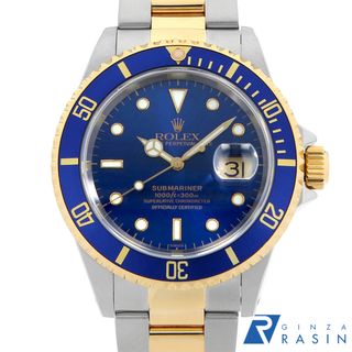 ロレックス(ROLEX)のロレックス サブマリーナ デイト 16613 ブルー A番 メンズ 中古 腕時計(腕時計(アナログ))