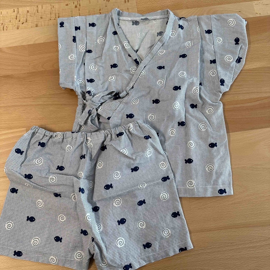 甚平　90サイズ キッズ/ベビー/マタニティのキッズ服男の子用(90cm~)(甚平/浴衣)の商品写真