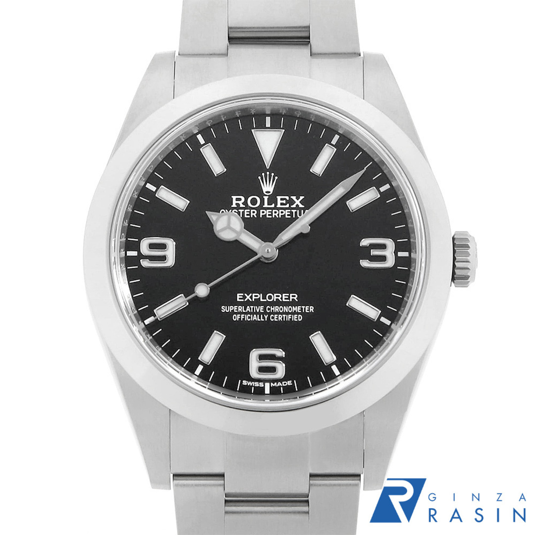 ROLEX(ロレックス)のロレックス エクスプローラーI 後期型 ホワイト369 214270 ブラック ランダム番 メンズ 中古 腕時計 メンズの時計(腕時計(アナログ))の商品写真