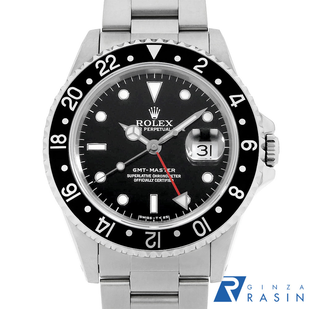 ROLEX(ロレックス)のロレックス GMTマスター 16700 ブラック オールトリチウム シングルバックル X番 メンズ 中古 腕時計 メンズの時計(腕時計(アナログ))の商品写真