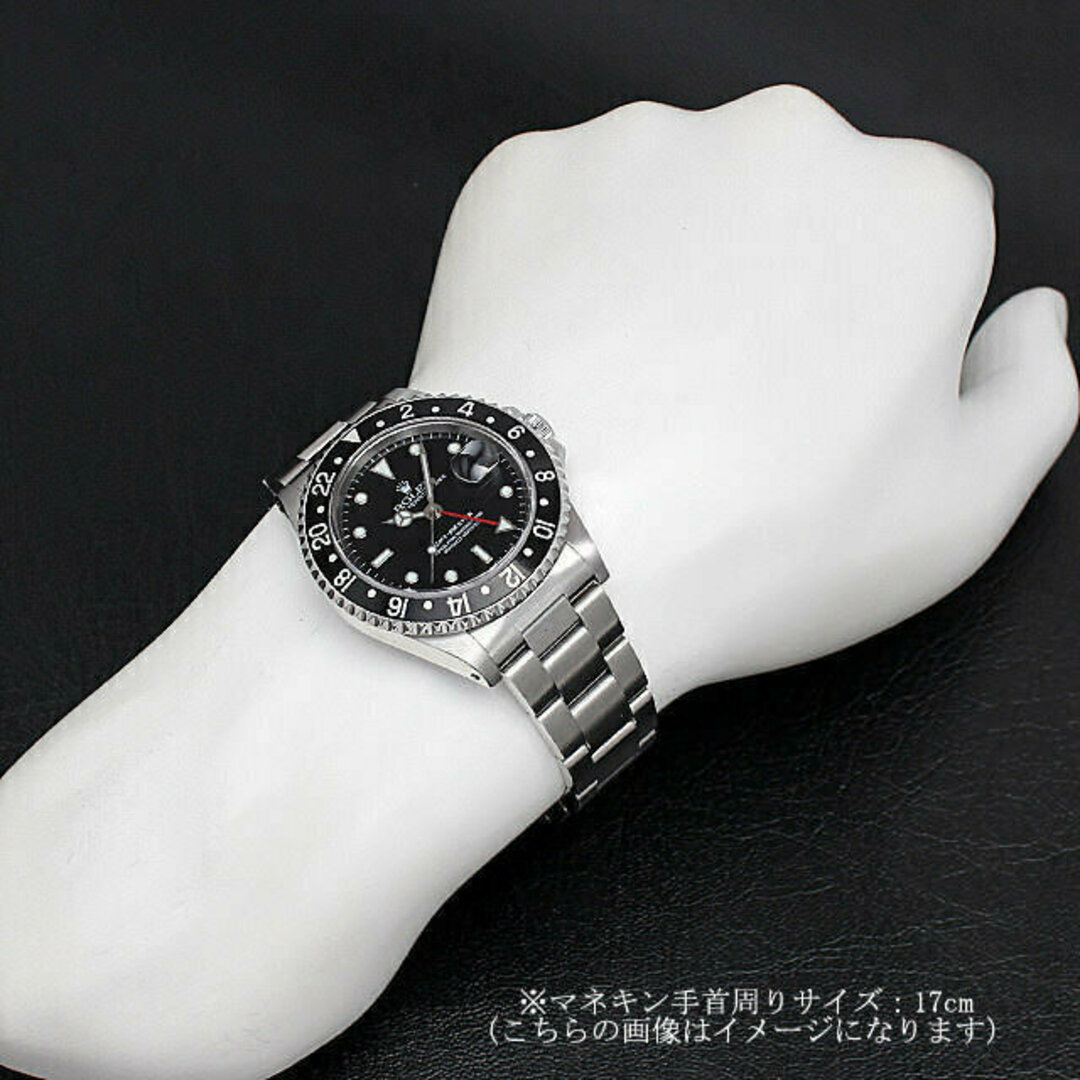 ROLEX(ロレックス)のロレックス GMTマスター 16700 ブラック オールトリチウム シングルバックル X番 メンズ 中古 腕時計 メンズの時計(腕時計(アナログ))の商品写真