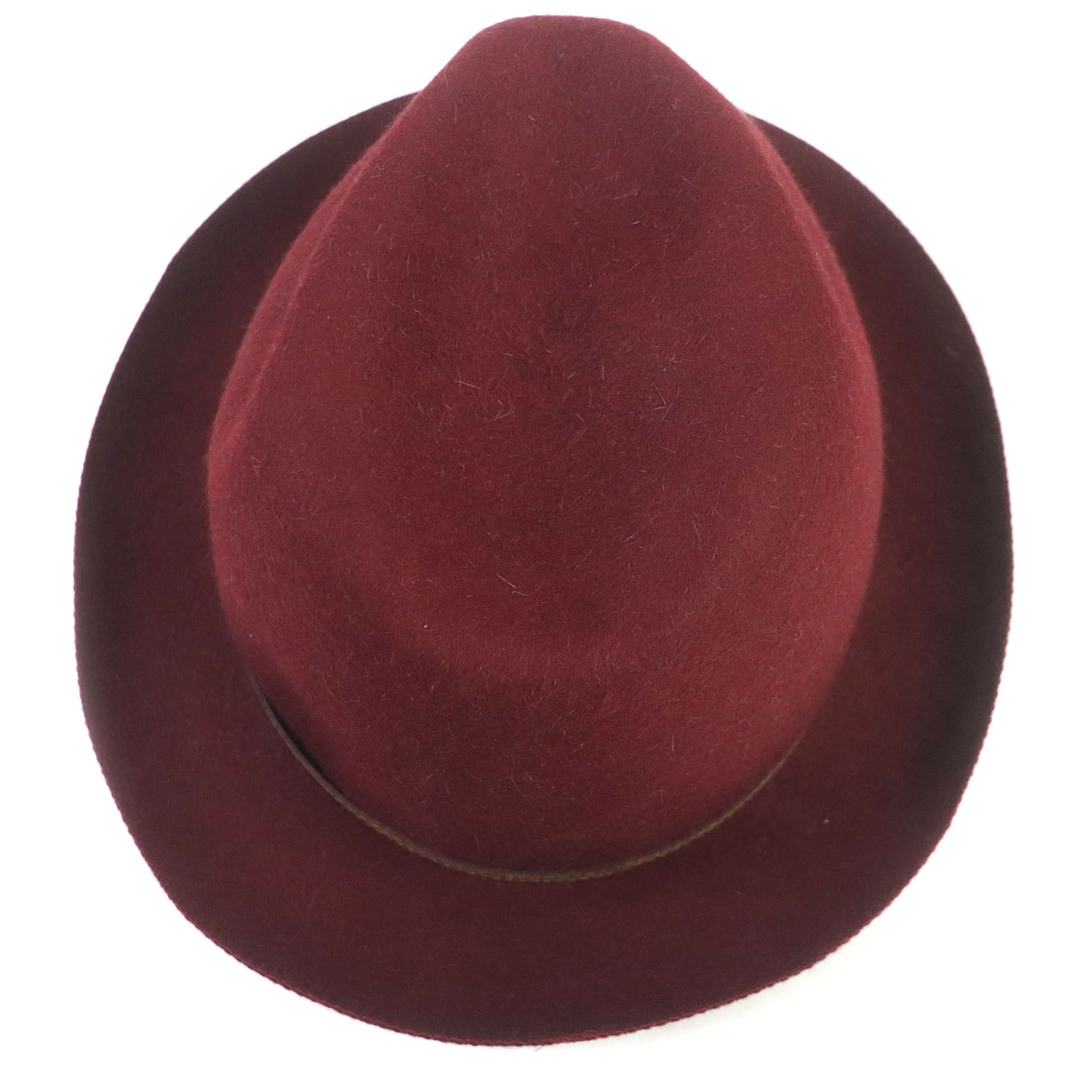 Borsalino - 美品□Borsalino ボルサリーノ ラビット ロゴ Borsalino - 美品□Borsalino ボルサリーノ ラビット ロゴ