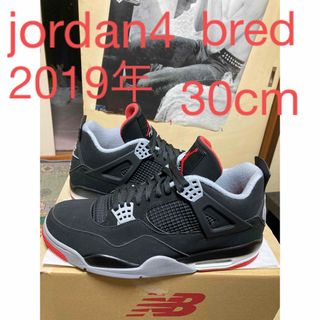 ナイキ(NIKE)の大人気のjordan4bred(2019)30cm箱無し(スニーカー)