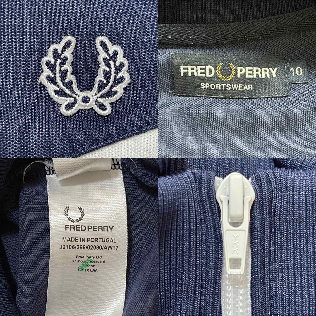 FRED PERRY - 極美品】フレッドペリー刺繍トラックジャケット FRED PERRY - 極美品】フレッドペリー刺繍トラックジャケット