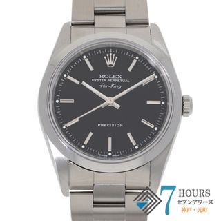 ロレックス(ROLEX)の【119969】ROLEX ロレックス  14000M エアキング ブラックダイヤル F番 SS 自動巻き 保証書 当店オリジナルボックス 腕時計 時計 WATCH メンズ 男性 男 紳士【中古】(腕時計(アナログ))