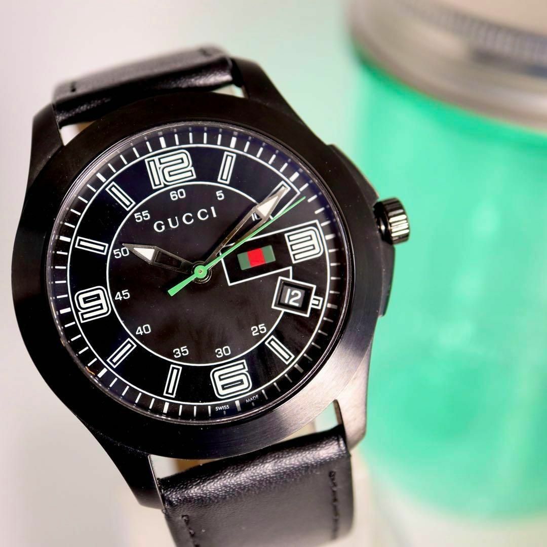 Gucci(グッチ)の美品！GUCCI Gタイムレス デイト シェリーライン メンズ腕時計 439 メンズの時計(腕時計(アナログ))の商品写真
