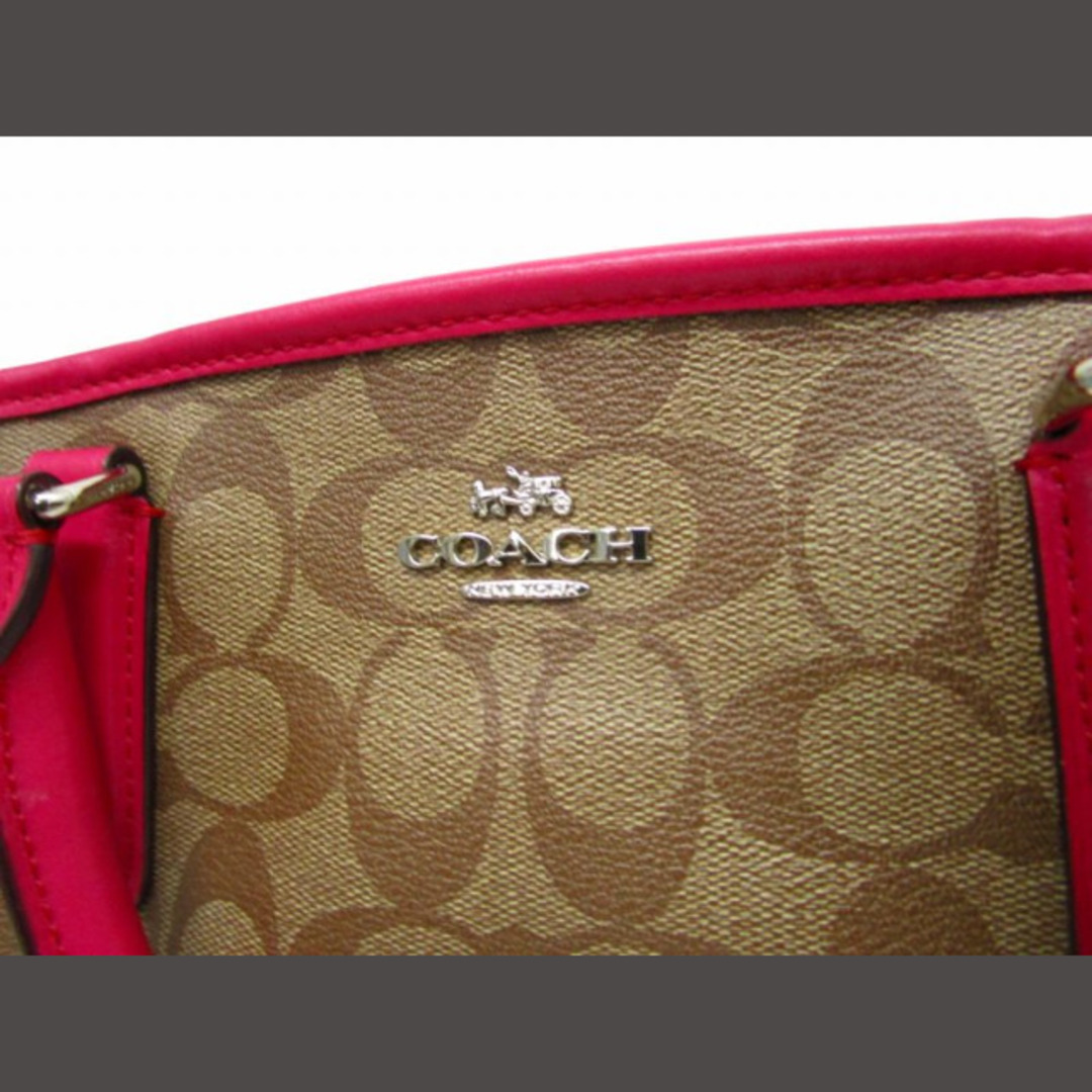 COACH(コーチ)のコーチ COACH シグネチャー ハンドバッグ レザーキャンバス F58310  レディースのバッグ(ハンドバッグ)の商品写真