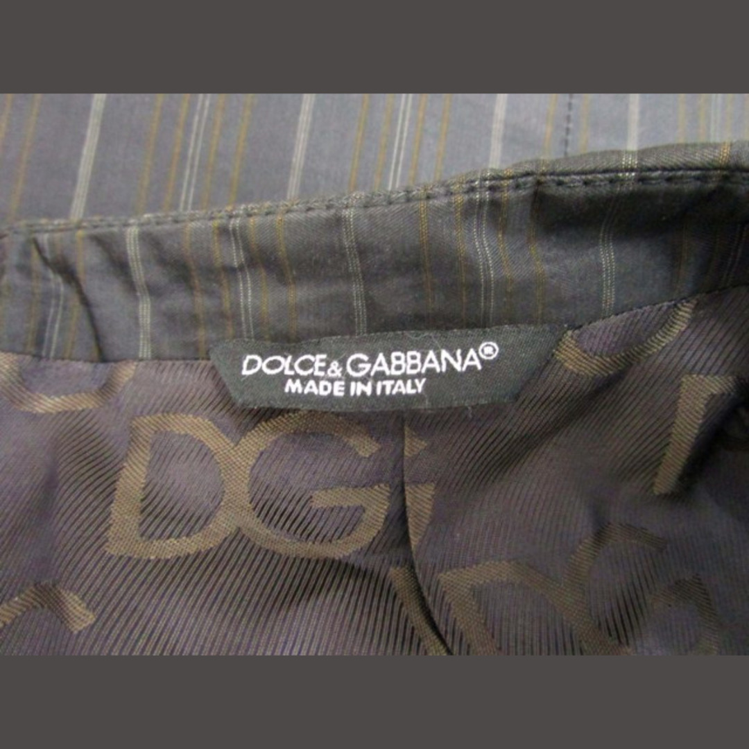 DOLCE&GABBANA(ドルチェアンドガッバーナ)のドルチェ&ガッバーナ ドルガバ ストライプ テーラードジャケット ■GY14 メンズのスーツ(スーツジャケット)の商品写真