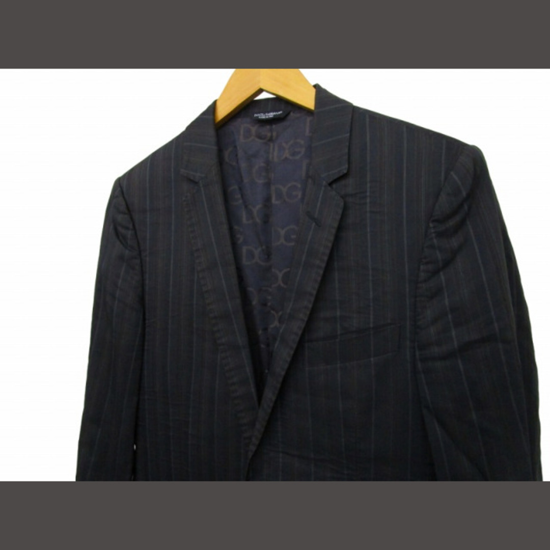 DOLCE&GABBANA(ドルチェアンドガッバーナ)のドルチェ&ガッバーナ ドルガバ ストライプ テーラードジャケット ■GY14 メンズのスーツ(スーツジャケット)の商品写真