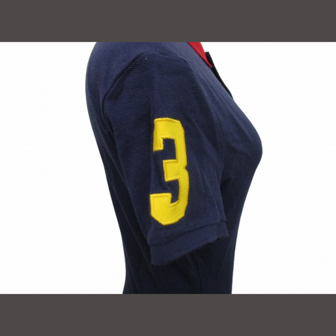 Ralph Lauren(ラルフローレン)のラルフローレン 美品 タグ付き ポロシャツ 半袖 刺繍 紺  M ■GY14 レディースのトップス(ポロシャツ)の商品写真