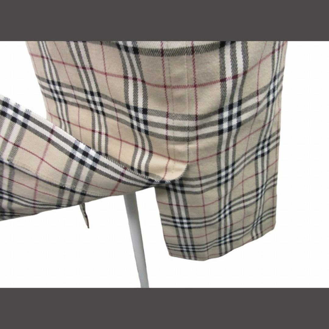 BURBERRY BLUE LABEL(バーバリーブルーレーベル)のバーバリー ノバチェック ひざ丈 タイトスカート ベージュ 36 M ■GY14 レディースのスカート(ひざ丈スカート)の商品写真