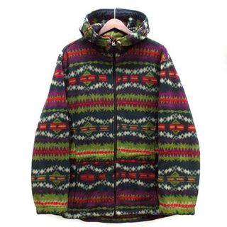 ウールリッチ(WOOLRICH)のウールリッチ 90s ネイティブ フリース フーディ ジャケット USA製 L(ブルゾン)