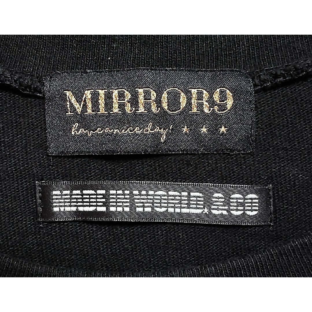 mirror9(ミラーナイン)のレア❗MIRROR9 × MADE IN WORLD コラボ Tシャツ 黒色 F レディースのトップス(Tシャツ(半袖/袖なし))の商品写真