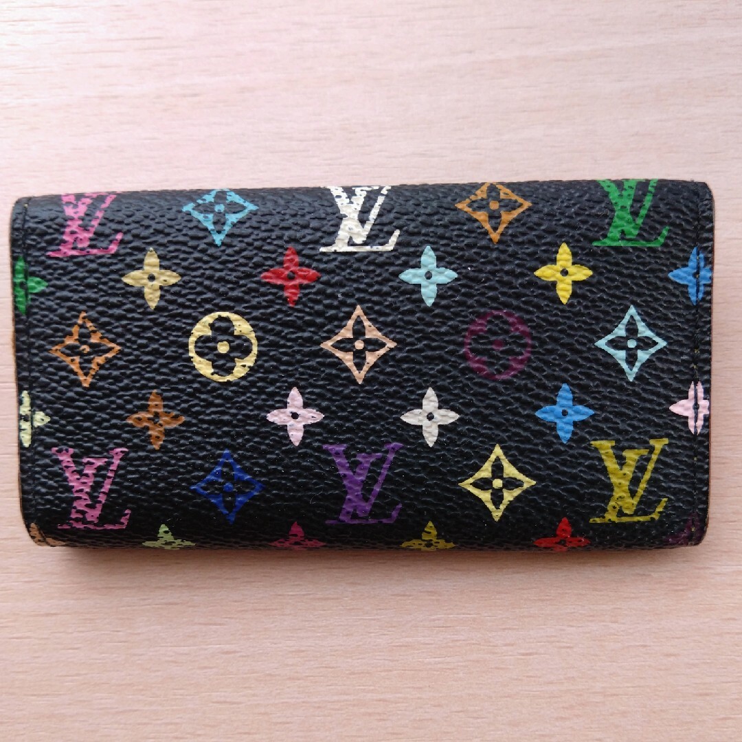 LOUIS VUITTON(ルイヴィトン)のLOUIS VUITTON ヴィトン マルチカラー キーケース ブラック レディースのファッション小物(キーケース)の商品写真