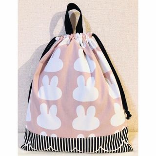 うさぎ　巾着袋　体操服袋　お着替え袋　ハンドメイド(外出用品)