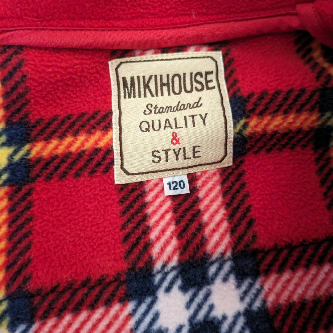 mikihouse(ミキハウス)のミキハウス　ダッフルコート　120 キッズ/ベビー/マタニティのキッズ服女の子用(90cm~)(コート)の商品写真