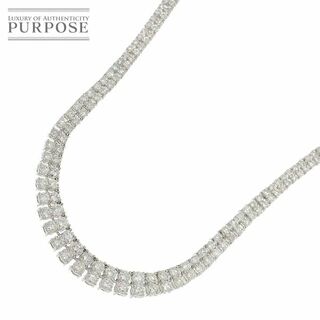 ダイヤ 10.00ct  Pt ネックレス 42cm プラチナ VLP 90230830(ネックレス)