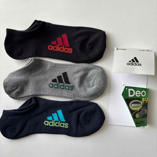 アディダス(adidas)のアディダス　靴下　ソックス　ショート靴下　スニーカーソックス　3足セット(ソックス)