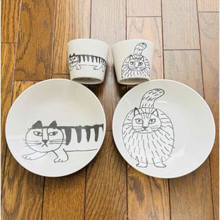 リサラーソン(Lisa Larson)のスケッチ ペアランチセット　新品未使用(食器)