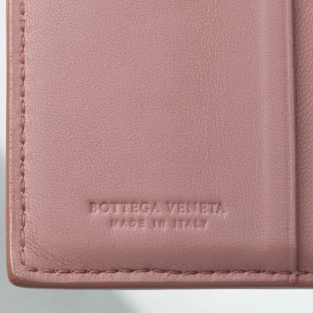 Bottega Veneta(ボッテガヴェネタ)のK3668 ボッテガ イントレ 本革 バイカラー 二つ折 財布 箱付 イタリア製 レディースのファッション小物(財布)の商品写真