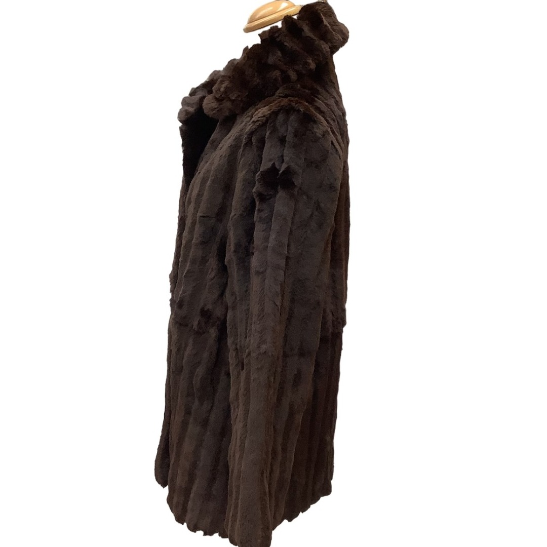 ♪♪ レディース 毛皮 コート ブラウン レディースのジャケット/アウター(毛皮/ファーコート)の商品写真
