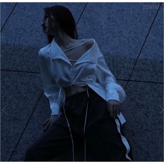 melt the lady strap blouse White(シャツ/ブラウス(長袖/七分))