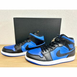 ナイキ(NIKE)のNIKE エアジョーダン 1 MID 30.0㎝ 新品 ブラック/ロイヤルブルー(スニーカー)