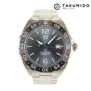 タグホイヤー(TAG Heuer)のタグホイヤー メンズ腕時計 フォーミュラ― 1 デイト WAZ2011 自動巻き 中古 グレー文字盤 ステンレススチール TAG HEUER 【中古】 | ブランド ウォッチ 機械式 シルバー SS シンプル ビジネス ファッション Aランク(腕時計(アナログ))