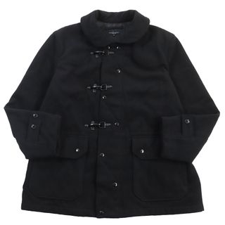 Engineered Garments - 美品●Engineered Garments エンジニアードガーメンツ LN204 Fake Melton Short Duffle Jacket ダッフルコート ブラック L USA製 正規品 メンズ