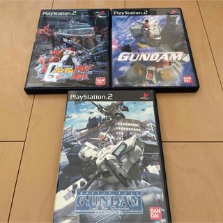 プレイステーション2(PlayStation2)の機動戦士ガンダム戦記他ガンダム系ソフト3本セット(家庭用ゲームソフト)