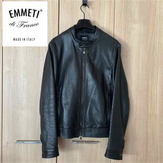 エンメティ(EMMETI)のEMMETI ライダース ブルゾン レザー ジャケット 50(レザージャケット)