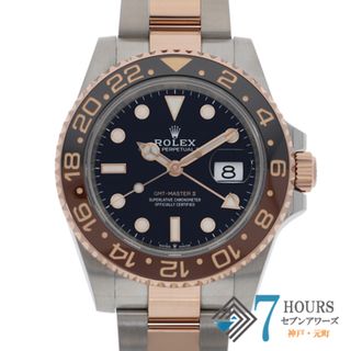 ロレックス(ROLEX)の【119891】ROLEX ロレックス  126711CHNR GMTマスター2 ブラックダイヤル ランダム番 PG/SS 自動巻き ギャランティーカード 純正ボックス 腕時計 時計 WATCH メンズ 男性 男 紳士【中古】(腕時計(アナログ))