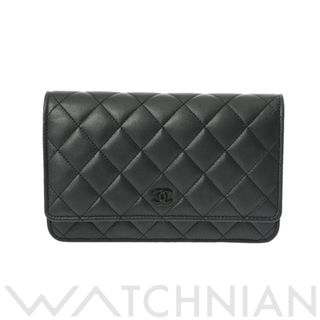 シャネル(CHANEL)の中古 シャネル CHANEL AP0250 ランダム品番 レディース ショルダーバッグ マトラッセ ブラック /ブラック金具 ラムスキン(ショルダーバッグ)