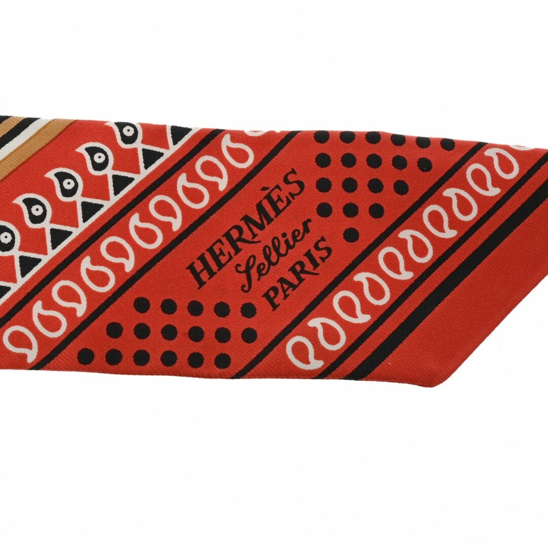 Hermes(エルメス)の新品 エルメス HERMES 062978S レディース スカーフ ブラウン シルク100％ レディースのファッション小物(バンダナ/スカーフ)の商品写真