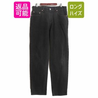 リーバイス(Levi's)の90s カナダ製 リーバイス 550 リラックス フィット ブラック デニム パンツ メンズ 36 34 / 古着 90年代 Levis ジーンズ ジーパン 黒 Gパン(デニム/ジーンズ)