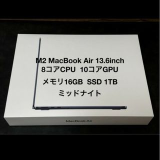 MacBook Air M2 16GB 1TB ミッドナイト