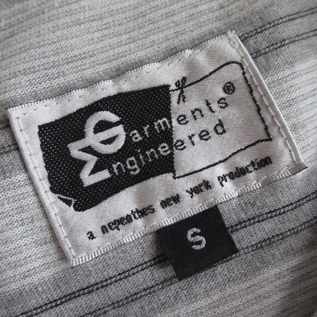 Engineered Garments(エンジニアードガーメンツ)のENGINEERED GARMENTS ヘンリーネック ボーダー カットソー S メンズのトップス(Tシャツ/カットソー(半袖/袖なし))の商品写真