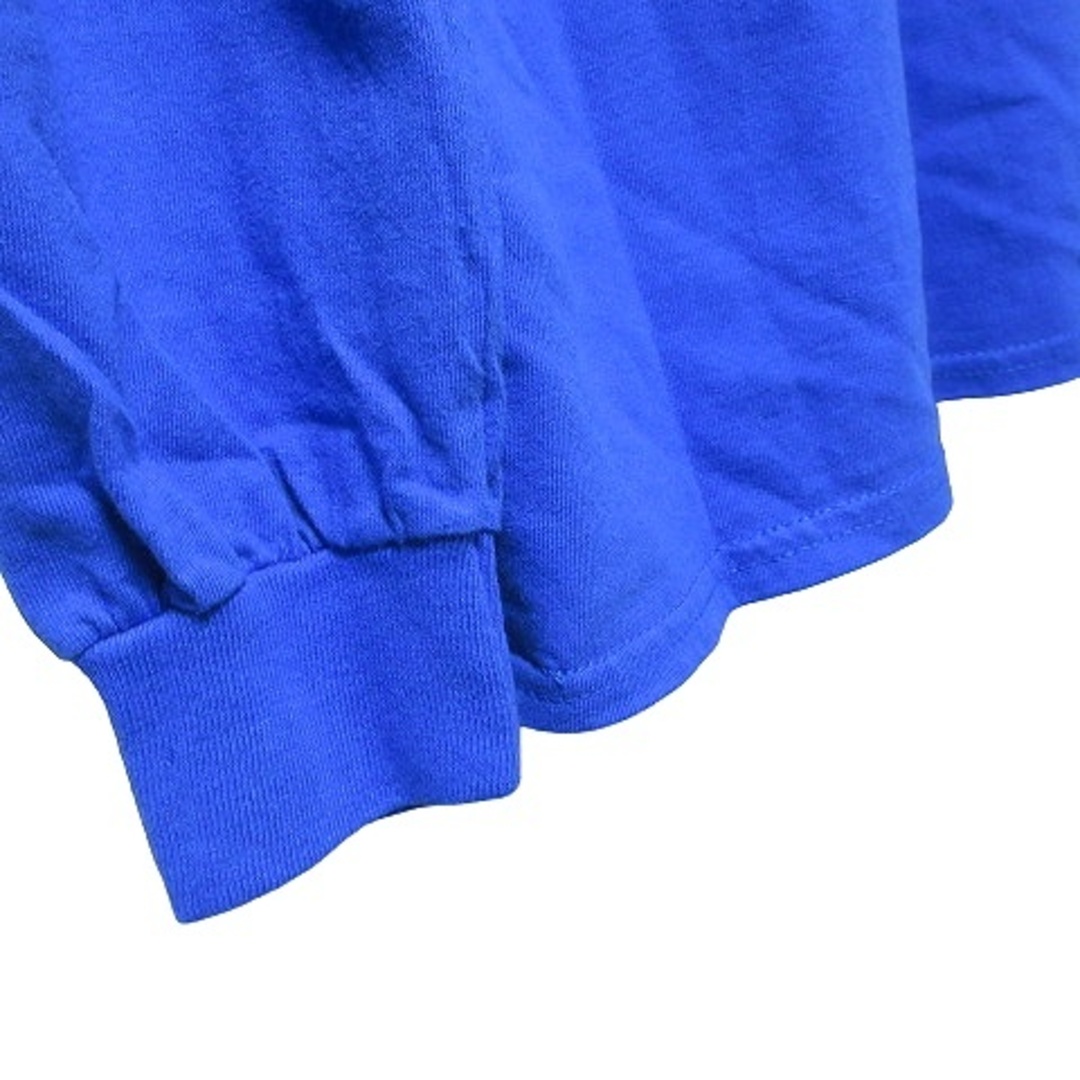 サート SURT 美品 近年 Tシャツ 長袖 ロゴ プリント S 青 IBO49 メンズのトップス(Tシャツ/カットソー(七分/長袖))の商品写真