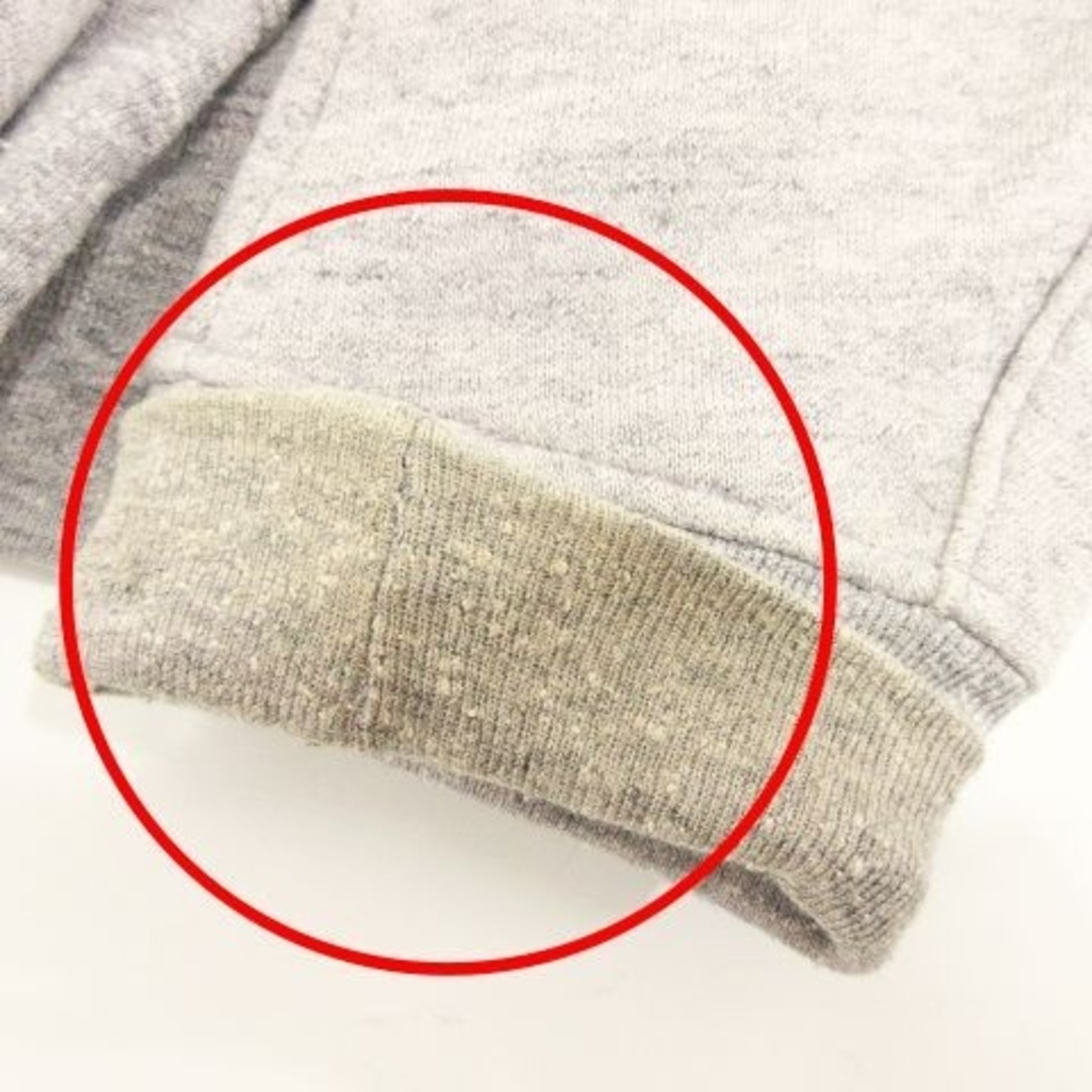 REMI RELIEF(レミレリーフ)のレミレリーフ ジップパーカー 霜降り ジャケット 裏毛 コットン L グレー メンズのトップス(パーカー)の商品写真