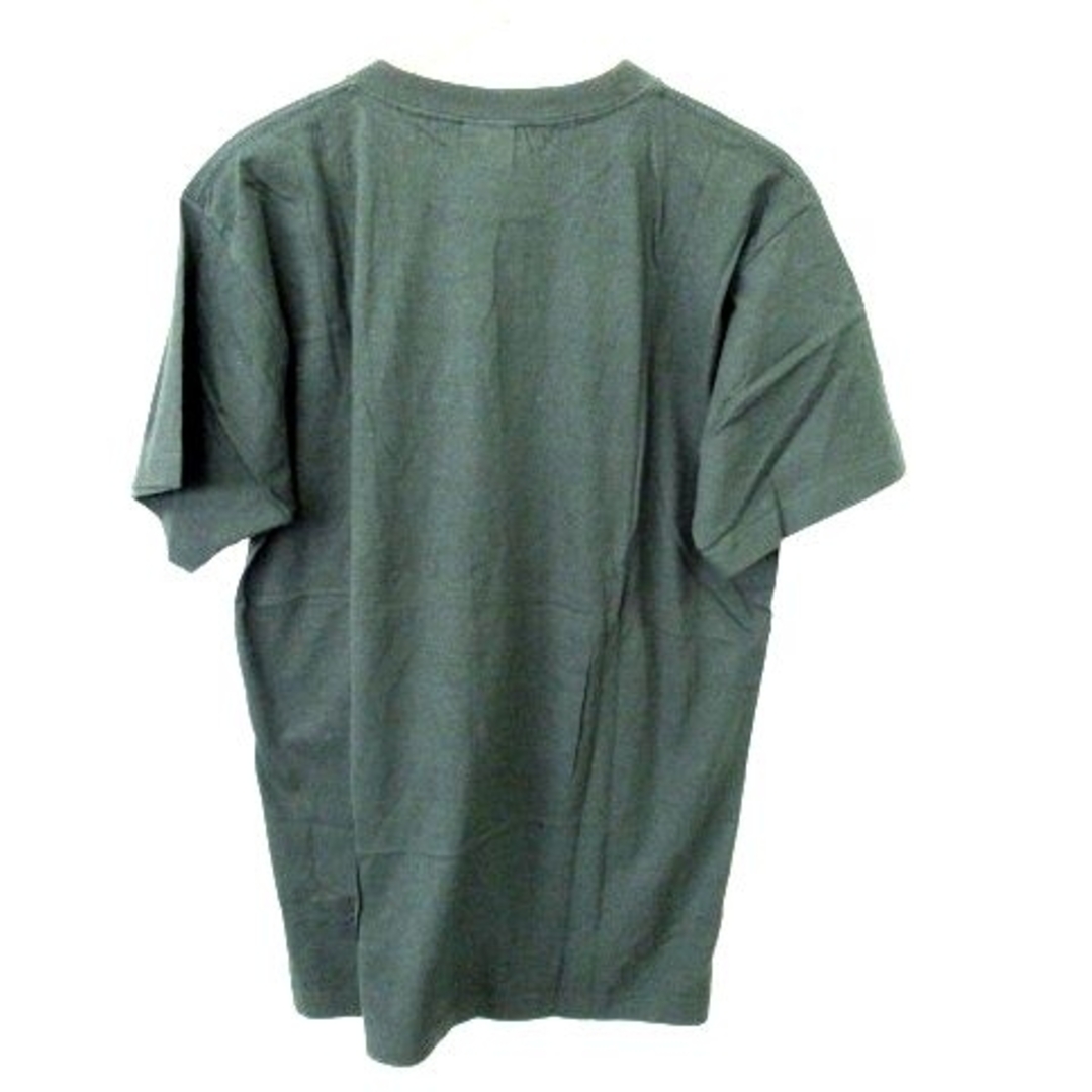 RADIALL(ラディアル)のラディアル Tシャツ 半袖 クルーネック ロゴ プリント ドクロ 薄手 L 緑 メンズのトップス(Tシャツ/カットソー(半袖/袖なし))の商品写真