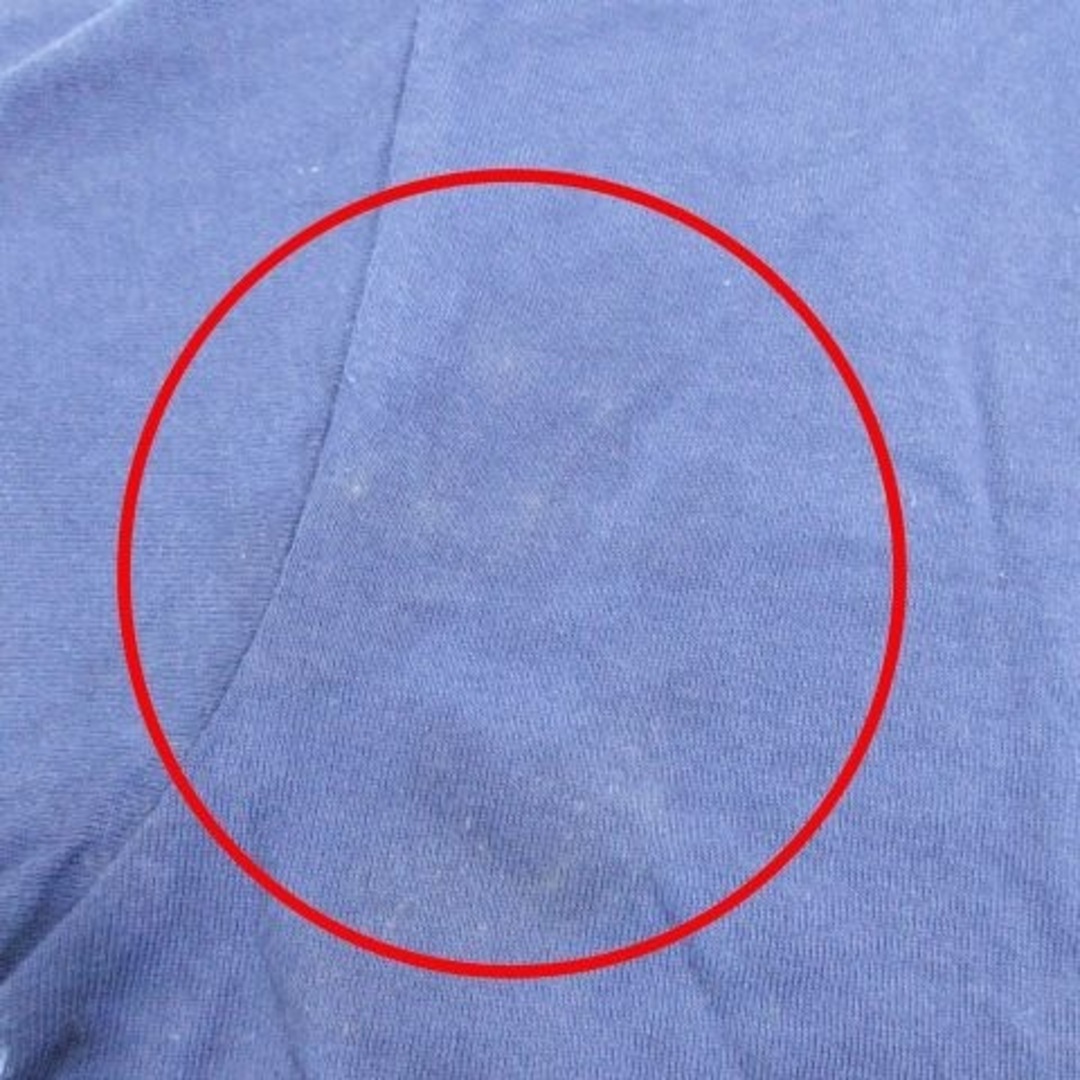 RADIALL(ラディアル)のラディアル ロゴ プリント Tシャツ ドクロ 半袖 クルーネック 薄手 L 青 メンズのトップス(Tシャツ/カットソー(半袖/袖なし))の商品写真