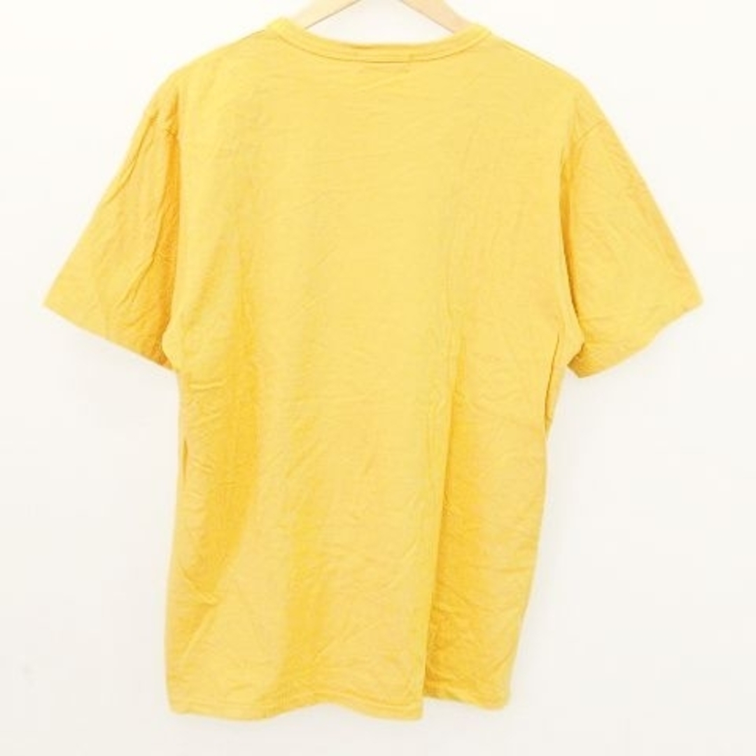 RADIALL(ラディアル)のラディアル プリント Tシャツ 半袖 クルーネック ストレッチ コットン L 黄 メンズのトップス(Tシャツ/カットソー(半袖/袖なし))の商品写真