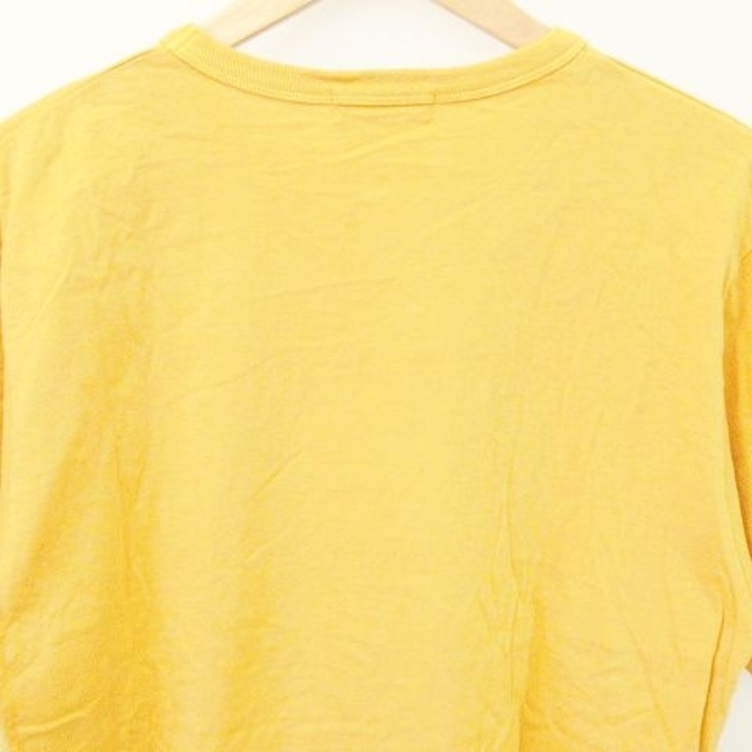 RADIALL(ラディアル)のラディアル プリント Tシャツ 半袖 クルーネック ストレッチ コットン L 黄 メンズのトップス(Tシャツ/カットソー(半袖/袖なし))の商品写真