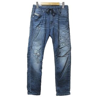 ディーゼル(DIESEL)のディーゼル デニム スウェット パンツ NARROT ダメージ加工 IBO49 (デニム/ジーンズ)