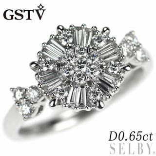 GSTV Pt950 ダイヤモンド リング 0.65ct (リング(指輪))