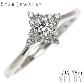 スタージュエリー(STAR JEWELRY)のスタージュエリー K18WG ダイヤモンド リング 0.25ct(リング(指輪))