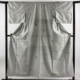 紬 身丈152.5cm 裄丈62cm 正絹 秀品 【中古】(着物)