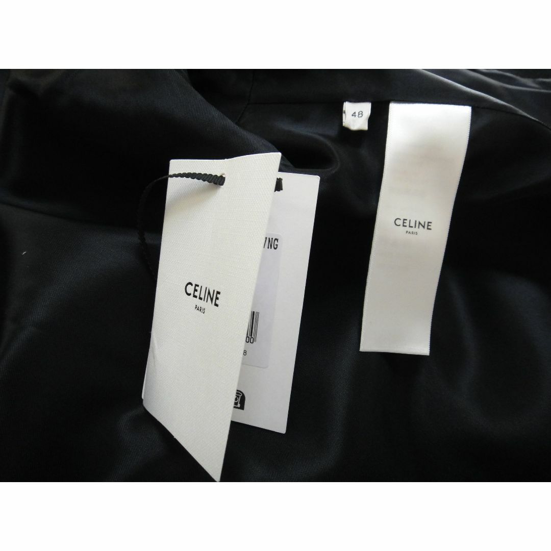 CELINE - CELINE カレッジロングパーカー ダブルフェイス ウール CELINE - CELINE カレッジロングパーカー ダブルフェイス ウール