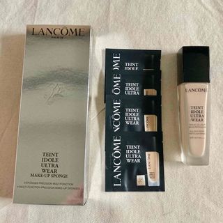 ランコム(LANCOME)のランコム リキッドファンデーションO-02とメイクアップスポンジ(ファンデーション)